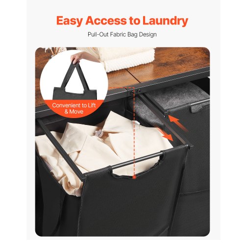 3 Tiers Laundry Sorter with Rack Tall Laundry Hamper with Shelves and Drawers