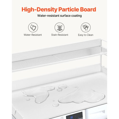 Washer Dryer Countertop with 2Tier Shelf 54 x 27 Wooden Washer and Dryer
