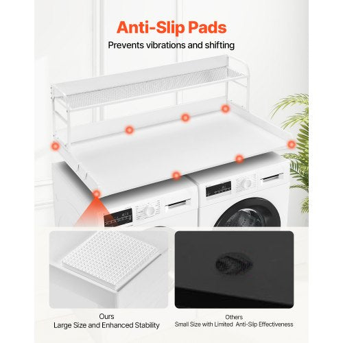 Washer Dryer Countertop with 2Tier Shelf 54 x 27 Wooden Washer and Dryer