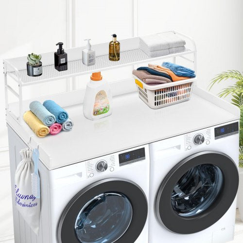 Washer Dryer Countertop with 2Tier Shelf 54 x 27 Wooden Washer and Dryer
