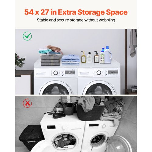 Washer Dryer Countertop 54 x 27 Wooden Washer and Dryer Countertop