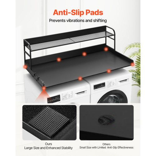 Washer Dryer Countertop with 2Tier Shelf 54 x 27 Wooden Washer and Dryer