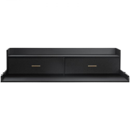 2 Drawers Washer Dryer Countertop with 2Tier Shelf 54 x 27 Wooden Washer