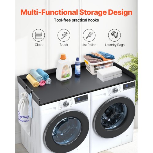 Washer Dryer Countertop with 3 Splicing Panels 54 x 27 Wooden Washer and Dryer