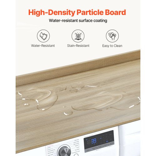Washer Dryer Countertop 54 x 27 Wooden Washer and Dryer Countertop