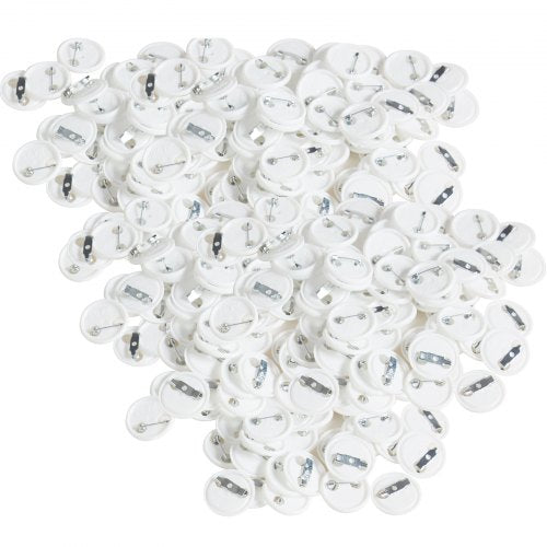 500 Sets 1 inch 25mm Pin Back Button Parts DIY Round Button Badge Parts