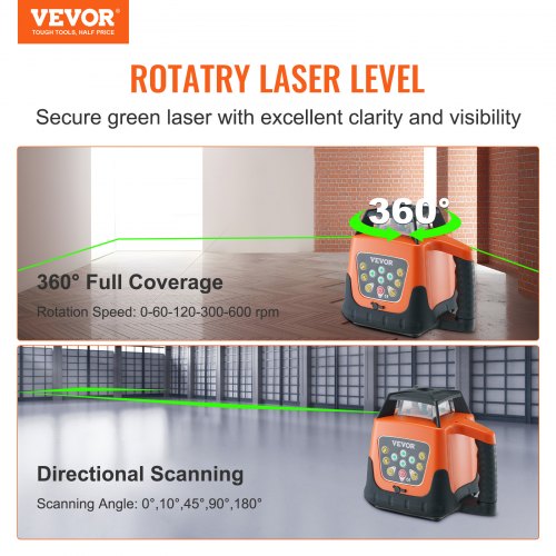 Laser Level 2000ft 360 Degree Self Leveling Green Cross Line Laser 5