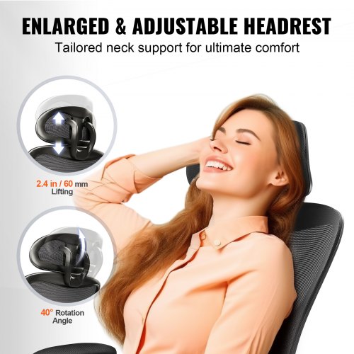 Office Chair with Adjustable Lumbar Support High Back Ergonomic Desk Chair