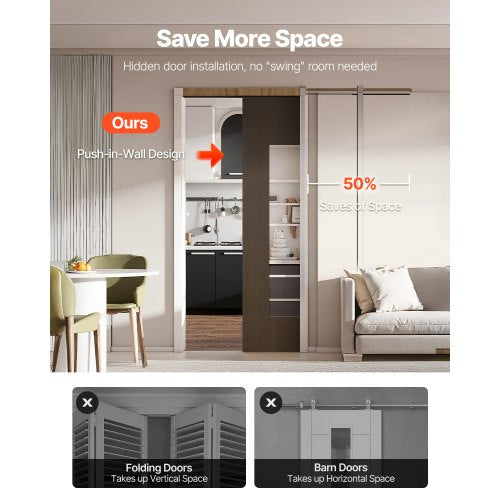 Pocket Door Frame Kit for 2430 in Wide 80 in High Door Pocket Door Kit 1