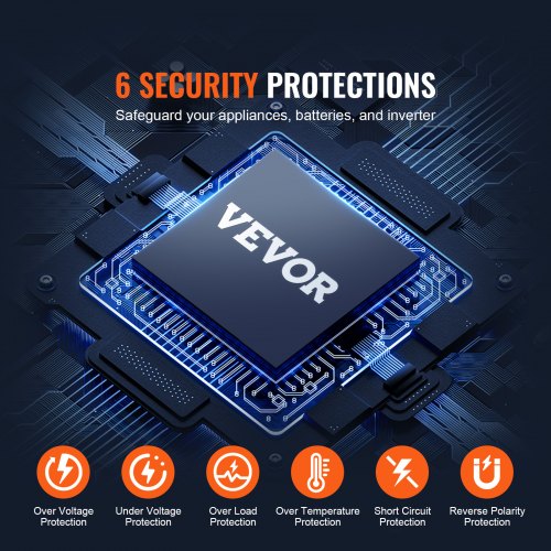 Modified Sine Wave Inverter 3000Watt DC 12V to AC 120V LCD Display Power