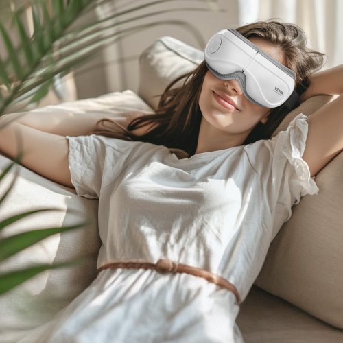 Heated Eye Massager Eye Care Device 5 Modes Bluetooth Music 180° Foldable – 84 L