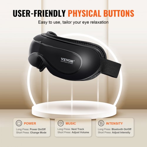 Eye Massager with Heat Heated Eye Massage Mask with 5 Modes and Bluetooth