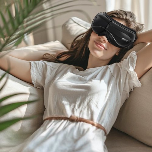 Eye Massager with Heat Heated Eye Massage Mask with 5 Modes and Bluetooth