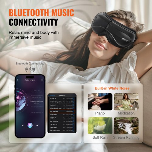 Eye Massager with Heat Remote Heated Eye Massage Mask with 5 Modes