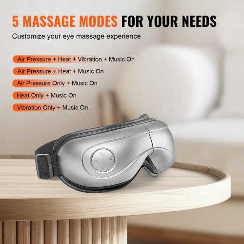 Eye Massager with Heat Heated Eye Massage Mask with 5 Modes and Bluetooth