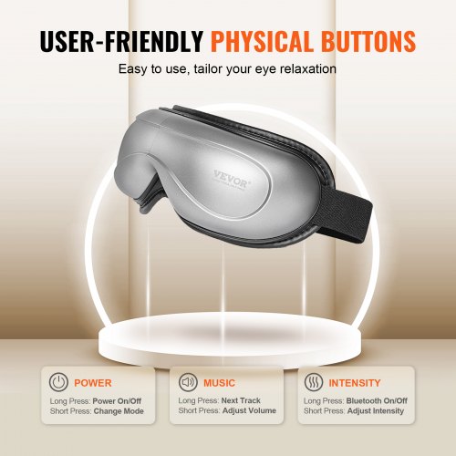 Eye Massager with Heat Heated Eye Massage Mask with 5 Modes and Bluetooth