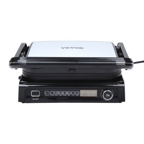 7 IN 1 Commercial Electric Griddle 144 1800W Indoor Countertop Grill