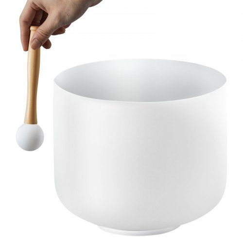 Crystal Singing Bowl 8inch F Note Heart Chakra Singing Bowl Frosted