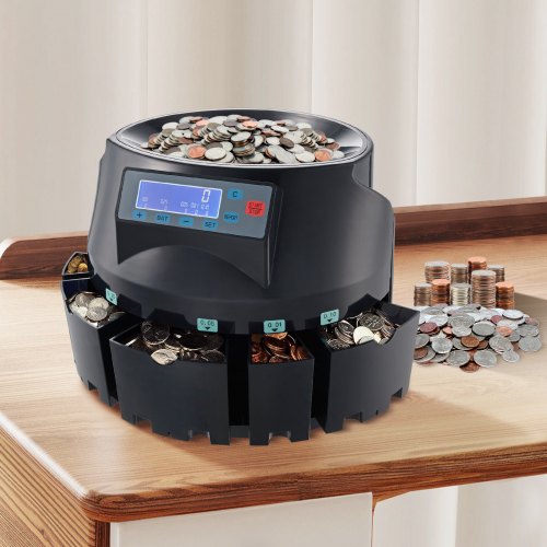 USD Coin Counter Coin Sorters with LCD Display Coin Sorter Machine for USD Coin