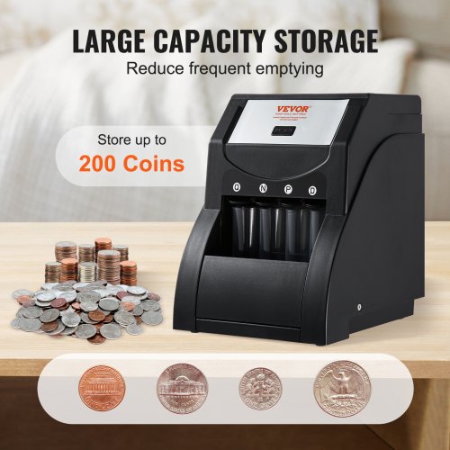 USD Coin Sorter Coin Sorter Machine for USD Coin 1 5 10 25 Sorts up to 230