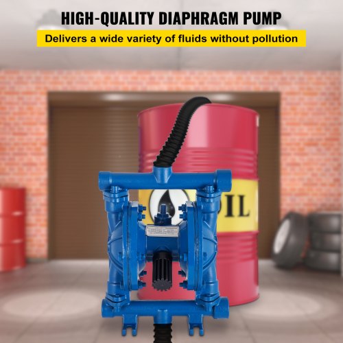 AirOperated Double Diaphragm Pump 12 in Inlet Outlet Cast Iron Body 3
