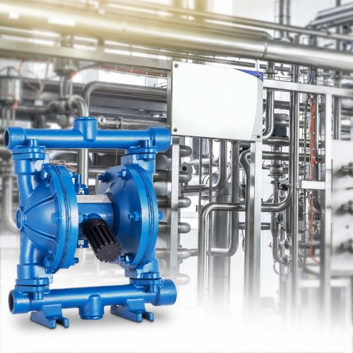 AirOperated Double Diaphragm Pump 12 in Inlet Outlet Cast Iron Body 3