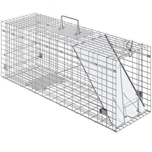 Live Animal Cage Trap 31 x 10 x 12 Humane Cat Trap Galvanized Iron
