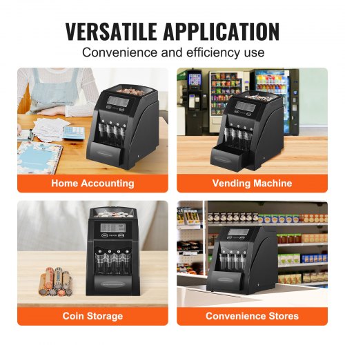 USD Coin Sorter Coin Counter Machine for 4 Kinds of USD Coins Coin Sorter