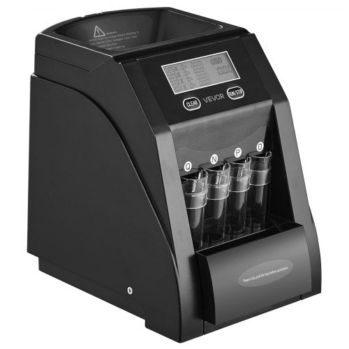 USD Coin Sorter Coin Counter Machine for 4 Kinds of USD Coins Coin Sorter