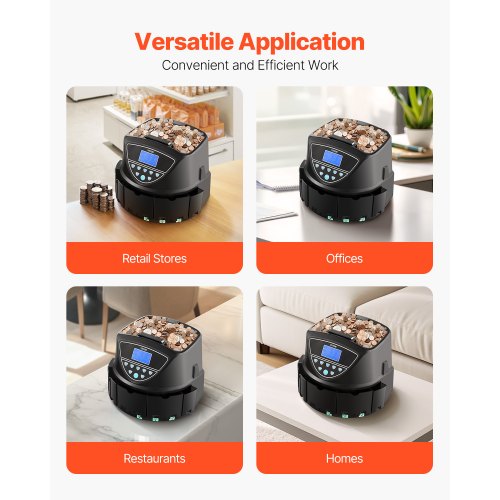 USD Coin Sorter Coin Counter Machine for 5 Kinds of USD Coins Coin Sorter