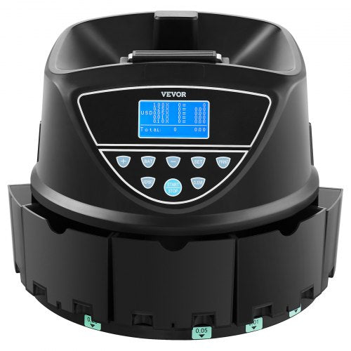 USD Coin Sorter Coin Counter Machine for 5 Kinds of USD Coins Coin Sorter