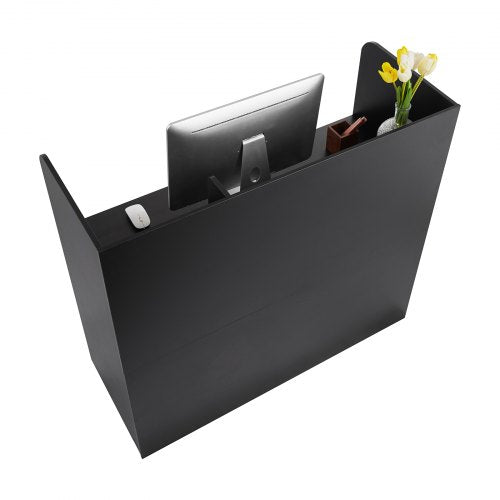 Reception Desk 47 Inch Rectangular Front Counter Table Office Reception
