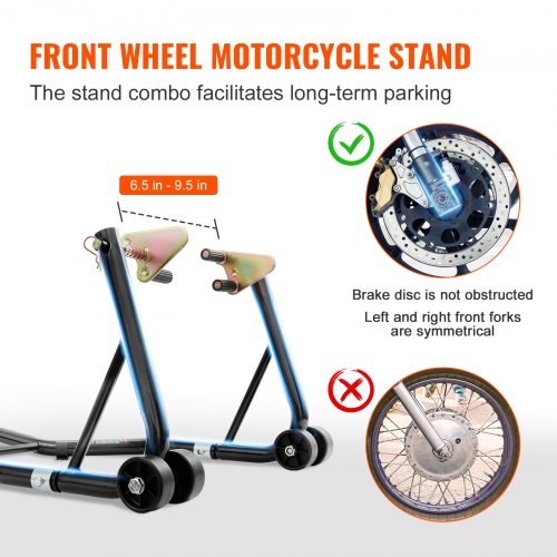 Motorcycle Stand Lift 850lbs Front Rear Combo Stand Lift Stand Front and Rear