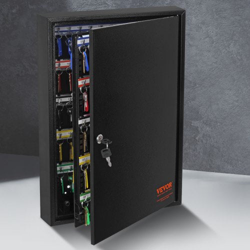 200Key Cabinet Key Lock Box with Adjustable Racks Security Key Storage