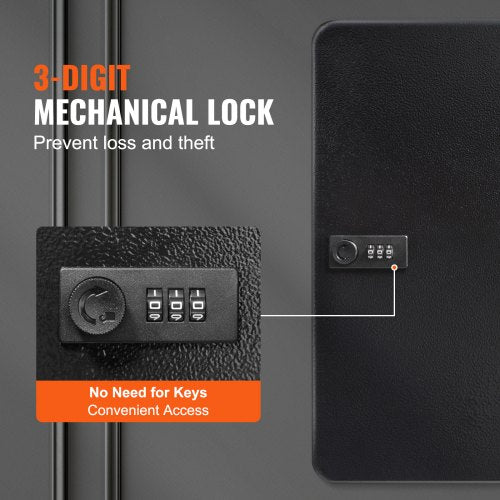 48Key Cabinet Key Safe with Combination Key Lock Digital Security