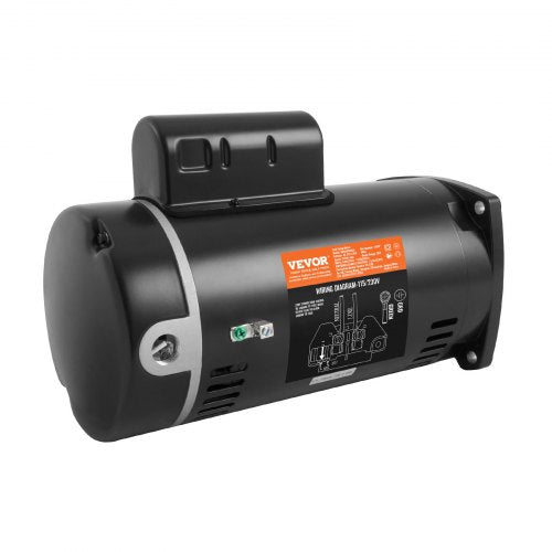 1 HP Pool Pump Motor 56Y Frame 115V 9 Amps / 230V 4.5 Amps 3450RPM 60Hz