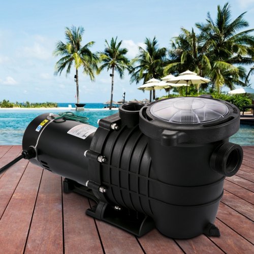 1HP Swimming Pool Pump Dual Voltage 110V220V Circulates 5544GPH for Efficient