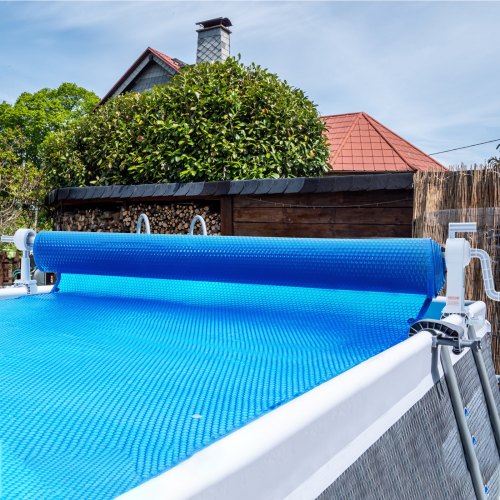 Pool Cover Reel Aluminum Solar Cover Reel 20 ft Above Ground Swimming Pool