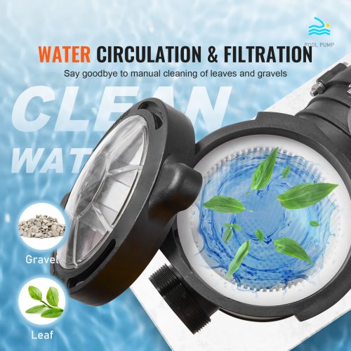 Above Ground Pool Pump 2 HP 110 GPM Max Flow Single Speed Swimming Pool