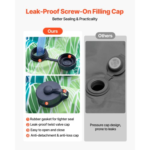 Pool Cover Water Bags 5 Packs 8 Ft Double Chamber Pool Cover Water Tubes