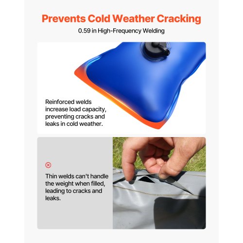 Pool Cover Water Bags 6 Packs 4 Ft Single Chamber Pool Cover Water Tubes