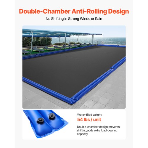Pool Cover Water Bags 12 Packs 10 Ft Double Chamber Pool Cover Water
