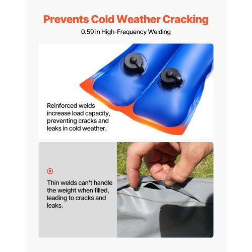 Pool Cover Water Bags 12 Packs 8 Ft Double Chamber Pool Cover Water Tubes