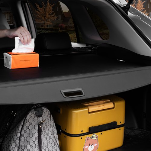 Retractable Cargo Cover Upgraded Waterproof Trunk Cover Security Shield