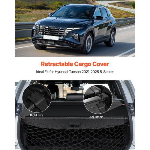 Retractable Cargo Cover Upgraded Carbon Fiber Texture Trunk Cover 1