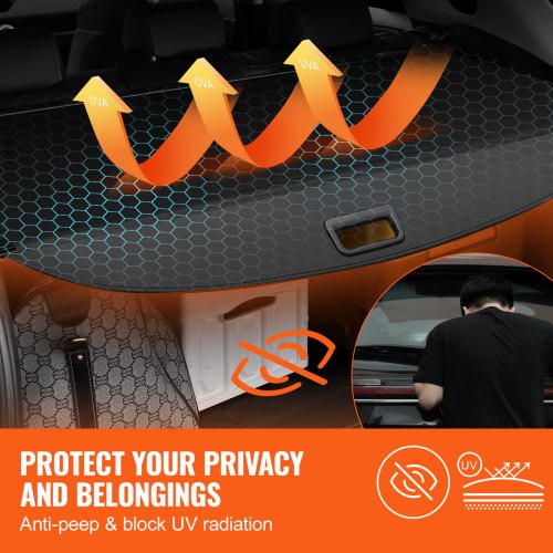 Retractable Cargo Cover for Chevrolet Waterproof Trunk Cover Security