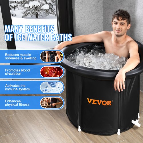 Ice Bath Tub for Athlete Cold Water Therapy Plunge Tub Inflatable Bathtub –