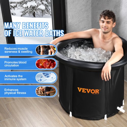 Ice Bath Tub for Athlete Cold Water Therapy Plunge Tub Inflatable Bathtub –