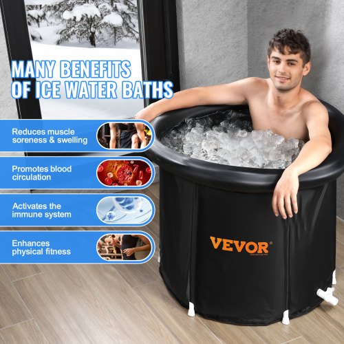Ice Bath Tub for Athlete Cold Water Therapy Plunge Tub Inflatable Bathtub –