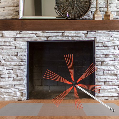 Chimney Sweep Kit 23FT Length Chimney Brush Kit with 7 Nylon Flexible Rods